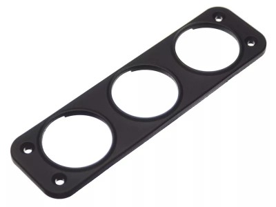 Suport aplicat pentru 3x prize auto surub negru SCI A13-216DTP foto