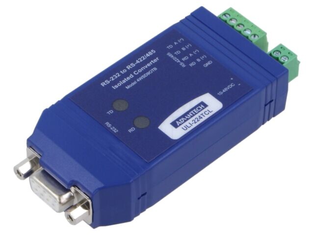 Convertor ADVANTECH RS232/RS422/RS485 10&divide;48VDC 115,2kbps 98x43x23mm