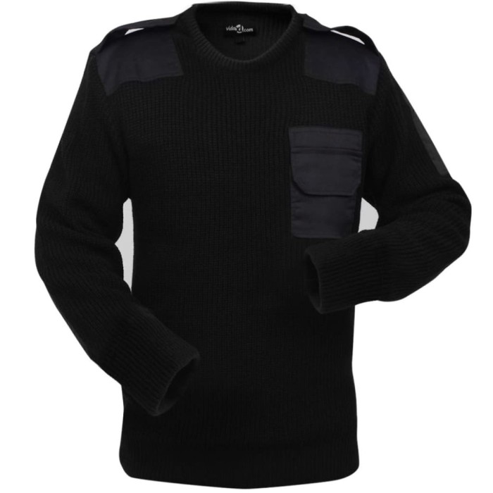 Pulover de lucru pentru bărbați, negru, mărime XL