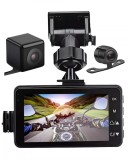 Cumpara ieftin Camera de Actiune pentru Motocicleta, Vedere Fata Spate, Waterproof, Monitorizare parcare, 720P, Video in bucla, 32GB, Versatyx