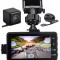 Camera de Actiune pentru Motocicleta, Vedere Fata Spate, Waterproof, Monitorizare parcare, 720P, Video in bucla, 32GB, Versatyx