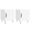 Noptiere, 2 buc., alb, 40x40x50 cm, lemn compozit