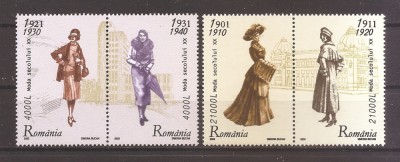 Romania 2003 - LP 1623, Moda secolului XX, serie, MNH foto