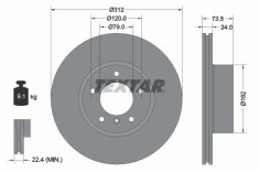 TEXTAR 92176105 PRO+ Disc frana