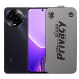 Folie de Protectie pentru Realme 11x, TEO, Sticla Securizata ESD Antistatica, Super-X Privacy OG, Margini Negre, 0.30 mm, Transparent Inchis