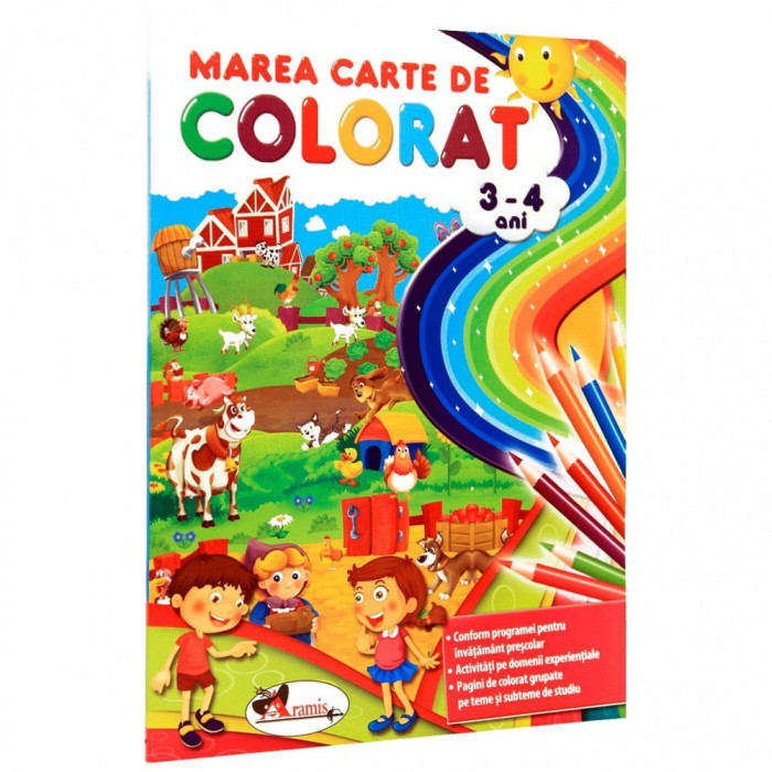 Marea carte de colorat, 3-4 ani, editia a III-a - Colectiv Aramis
