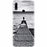 Husa silicon pentru Huawei P Smart 2019, Abstract Dock Man Grey