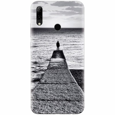 Husa silicon pentru Huawei P Smart 2019, Abstract Dock Man Grey foto