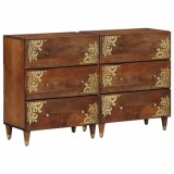 Bufet 2 buc. 60 x 33 x 75 cm Lemn de mango solid maro miere