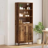 vidaXL Bufet Pe perete 2 pcs Lemn vechi Lemn compozit 3403589