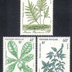 Polinezia Franceza 1986 - Plante medicinale, serie neuzata