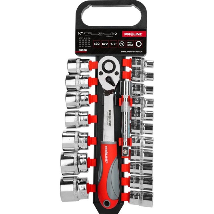 SET TUBULARE 1/2&quot; 8-32MM - 20P.