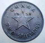 1.650 GHANA KWAME NKRUMAH 2 TWO SHILLINGS 1958