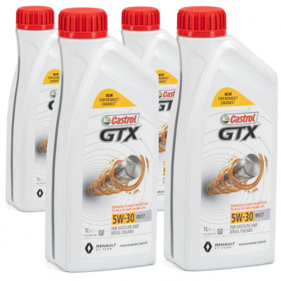 Set 4 Buc Ulei Motor Castrol GTX 5W-30 RN17 1L 15CC2F foto