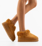 Cumpara ieftin Cizme tip Ug Jaden Camel