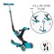 Trotineta Globber Go-Up 4 in 1 Deluxe Lights turquoise