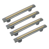 Cumpara ieftin Set 4 Manere din plastic, 2109-04, lungime 132 mm, distanta gauri 96 mm, pin