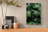 Tablou Canvas, "Frumusețea luxuriantă a naturii tropicale", Verde, Frunze, Tropical, Luxuriant, Umbră, Natură, Exotic, Textură, 26 x 39 cm, CMCLASS