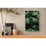 Tablou Canvas, "Frumusețea luxuriantă a naturii tropicale", Verde, Frunze, Tropical, Luxuriant, Umbră, Natură, Exotic, Textură, 26 x 39 cm, CMCLASS
