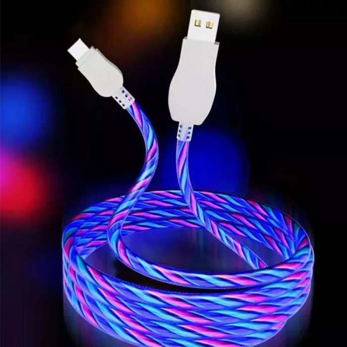 Cablu iluminat , 3 capete tip A,B,C (multicolor)