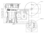 FEBI BILSTEIN 108034 Burduf, suspensie pneumatica