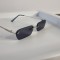 Ochelari de soare fara rama - Ochelari Rimless - Brate argintii Lentile negre