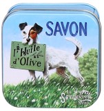 Sapun in cutie metalica - Chien Jack R | La Savonnerie de Nyons