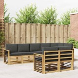 vidaXL Set de canapele de exterior 8 pcs Alb și antracit 3392047