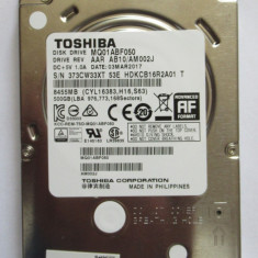 HDD Toshiba model MQ01ABF050 500gb laptop