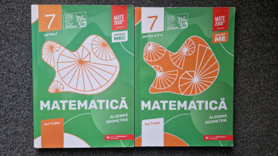 MATEMATICA ALGEBRA GEOMETRIE CLASA A VII-A - Ion Tudor (2 volume) foto