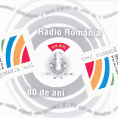 RADIO ROMANIA,80 ANI,COLITA ,Lp.1820a,2009,MNH ** ROMANIA