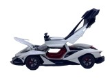 Macheta Metalica Apollo IE Hypercar alb, Scara 1:24 cu lumini, sunete, resort
