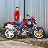 Pantaloni moto dama jeans W-TEC Panimali cu Kevlar si talie &icirc;nalta
