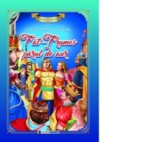 Fat Frumos cu parul de aur. Carte de colorat si povesti scrisa cu litere mari de tipar (format B5)