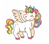 Cumpara ieftin Sticker decorativ Unicorn, Roz, 65 cm, 1229ST, Oem