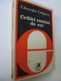 Critici romani de azi - Gheorghe Grigurcu