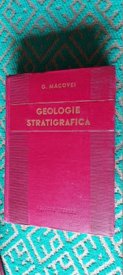 GEOLOGIE STRATIGRAFICĂ TERIORIUL ROM&amp;Acirc;NIEI G. MACOVEI STARE FOARTE BUNA . foto