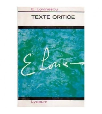 Eugen Lovinescu - Texte critice - 109850 foto