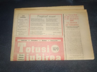 REVISTA TOTUSI IUBIREA 15 22 OCTOMBRIE 1992 foto