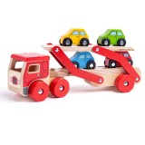 Camion cu platforma pentru masinute PlayLearn Toys, BigJigs Toys