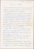 HST A721 Scrisoare olografa 1985 Nicolae Reinholz Observator astronomic Zădăreni