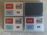 Lot 4 Casete DAT HEWLETT-PACKARD 24 GB &ndash; Inregistrate o singura data &ndash; 5