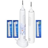 Periuta de dinti electrica Braun Pro 3 3000, 3 moduri, alb, set cu 2 capete