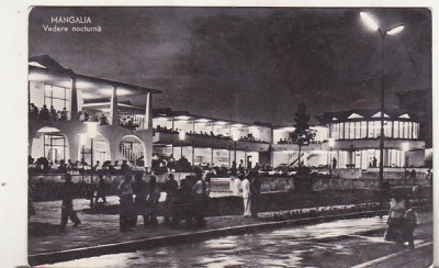 bnk cp Mangalia - Vedere nocturna - circulata foto