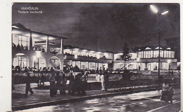 bnk cp Mangalia - Vedere nocturna - circulata