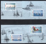 Coasta de Fildes 1987 - Jocurile Olimpice - Seul - Navigație, 4 Colite NDT, RARE, Nestampilat