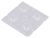 Lentilă LED pătrată transparentă 6.1mm