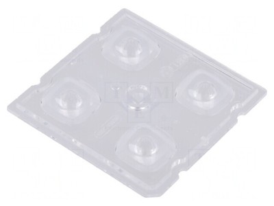 Lentilă LED pătrată transparentă 6.1mm foto