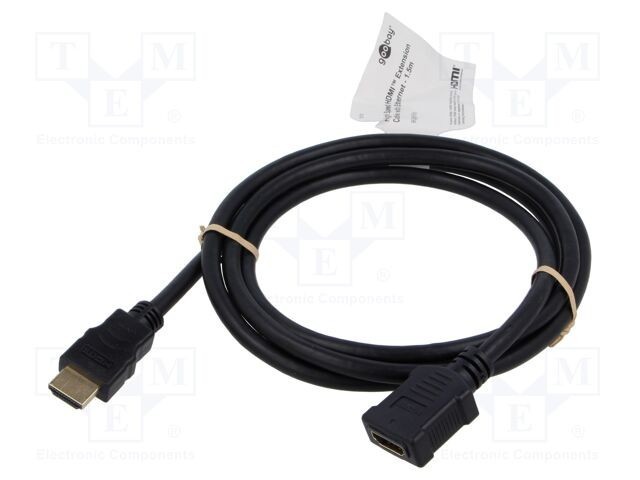Cablu HDMI Goobay 1,5m negru HDMI 2.1 HDCP 2.2
