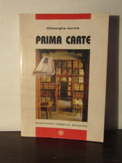 PRIMA CARTE -GHEORGHE JURMA( DEDICATIE , AUTOGRAF ) foto